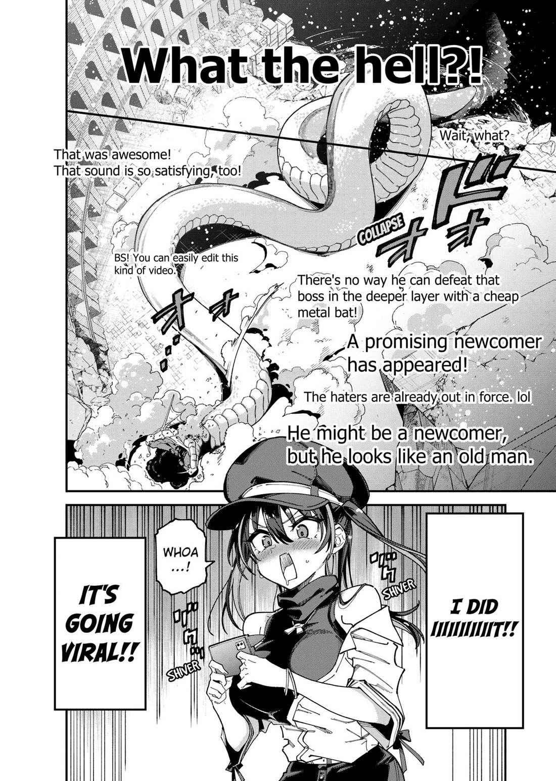 The Plain Salary Man Turned Out to Be a Hero: He was Invincible, Only to Be Exposed on His Niece's Dungeon Stream chapter 1 page 48