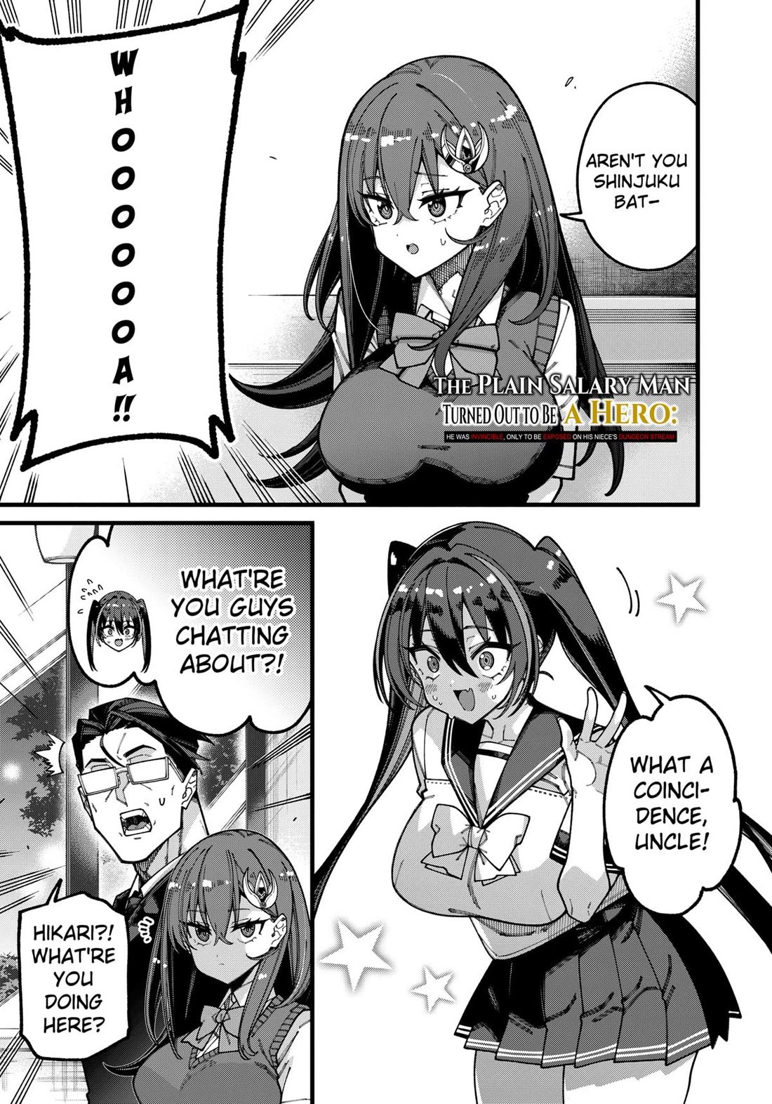 The Plain Salary Man Turned Out to Be a Hero: He was Invincible, Only to Be Exposed on His Niece's Dungeon Stream chapter 21 page 1