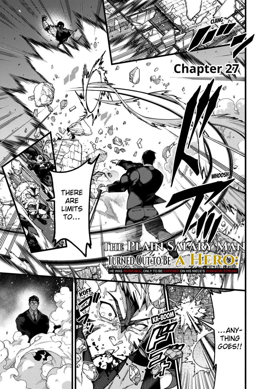 The Plain Salary Man Turned Out to Be a Hero: He was Invincible, Only to Be Exposed on His Niece's Dungeon Stream chapter 27 page 1