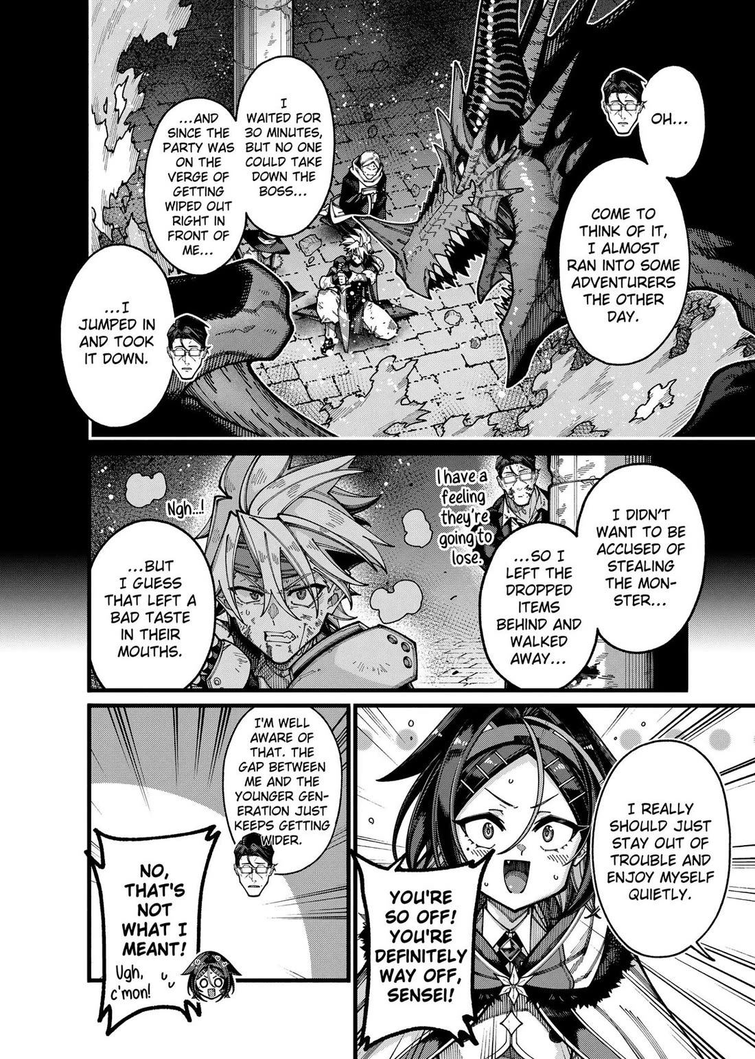 The Plain Salary Man Turned Out to Be a Hero: He was Invincible, Only to Be Exposed on His Niece's Dungeon Stream chapter 30 page 12