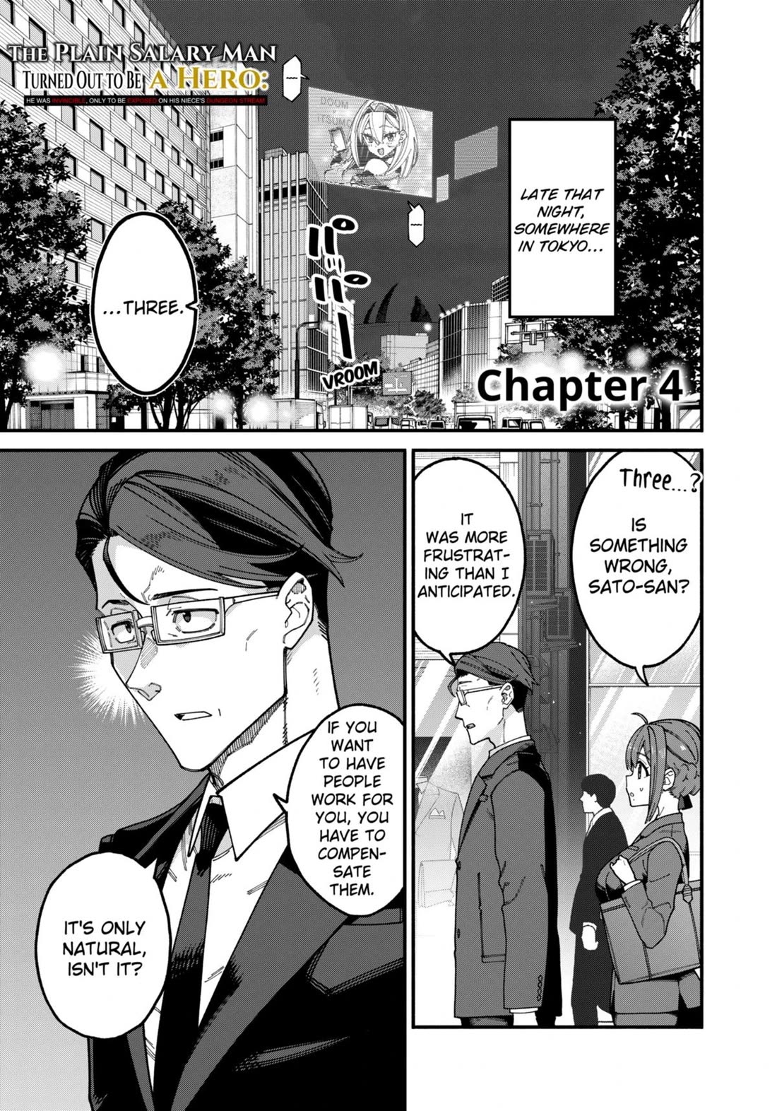 The Plain Salary Man Turned Out to Be a Hero: He was Invincible, Only to Be Exposed on His Niece's Dungeon Stream chapter 4 page 1