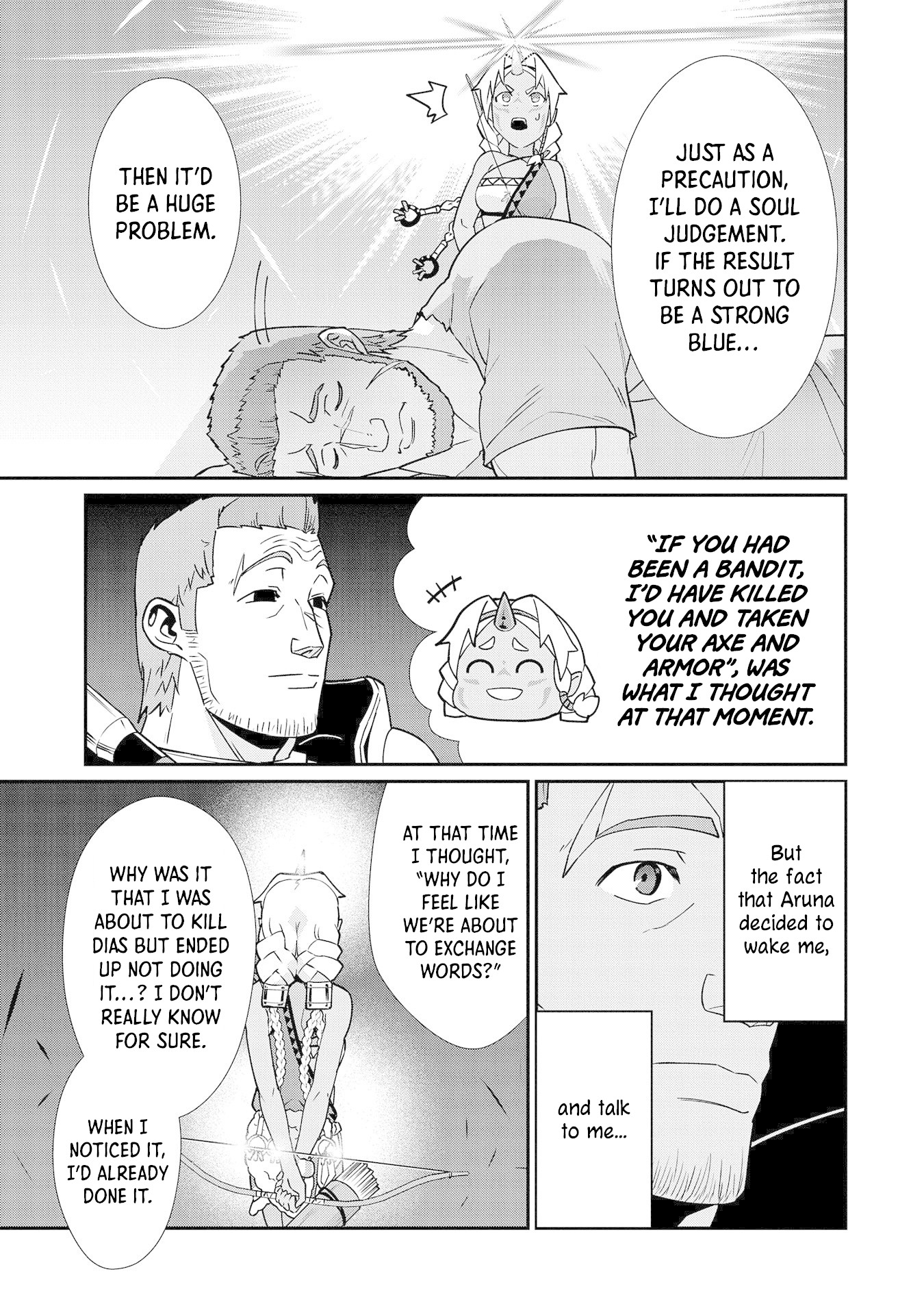 The Population Of The Frontier Owner Starts With 0. "Dias The Blue" And A Blue Horned Girl. chapter 10 page 26