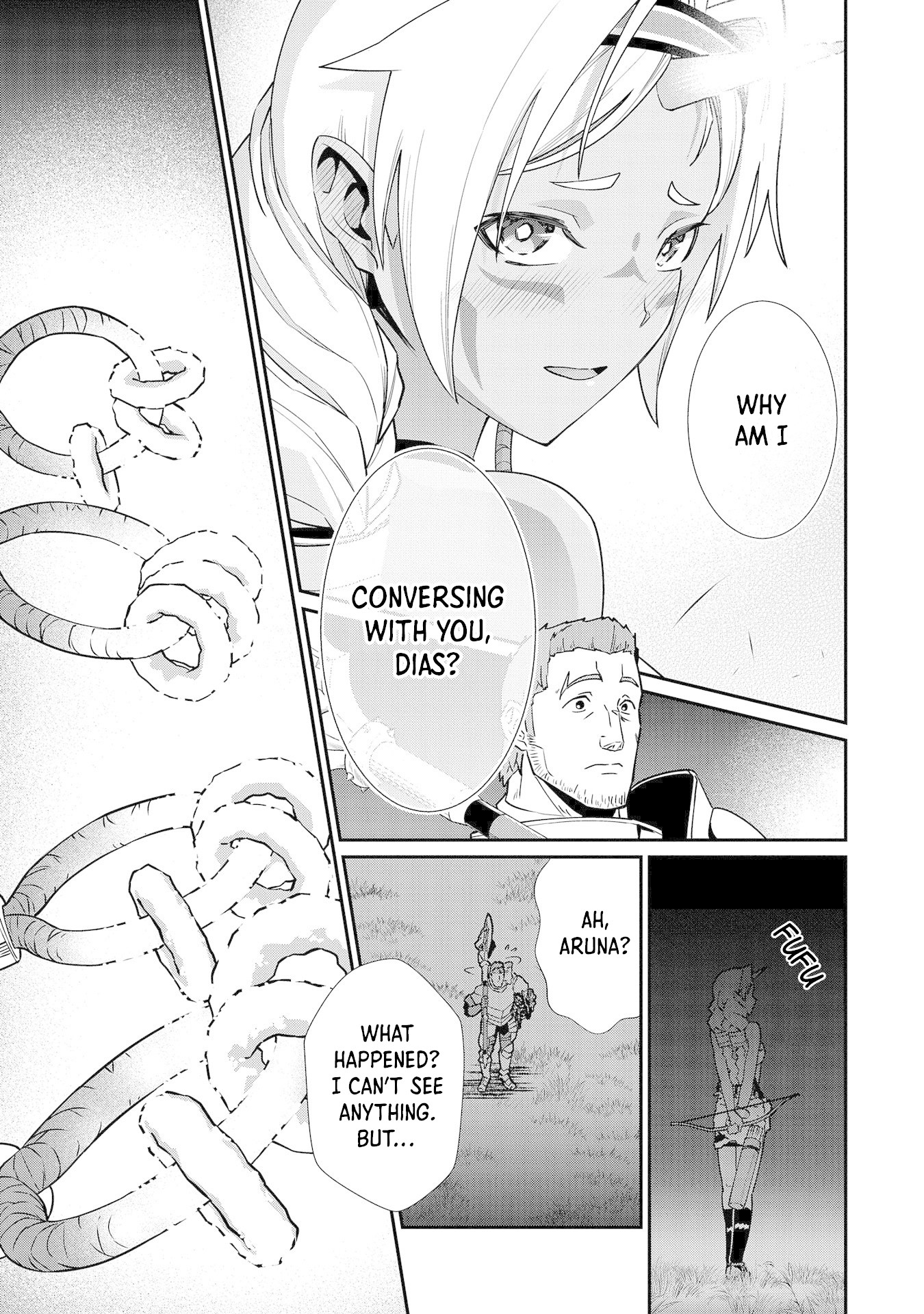 The Population Of The Frontier Owner Starts With 0. "Dias The Blue" And A Blue Horned Girl. chapter 10 page 28