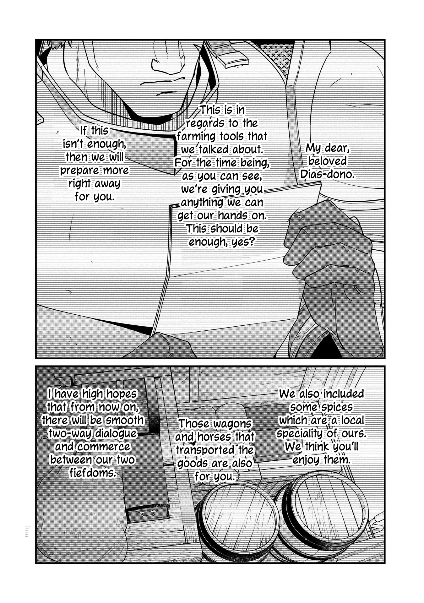 The Population Of The Frontier Owner Starts With 0. "Dias The Blue" And A Blue Horned Girl. chapter 12 page 27