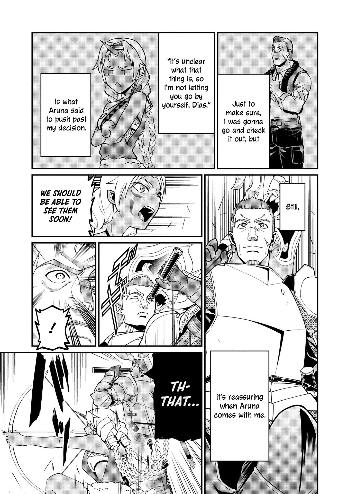 The Population Of The Frontier Owner Starts With 0. "Dias The Blue" And A Blue Horned Girl. chapter 12 page 7