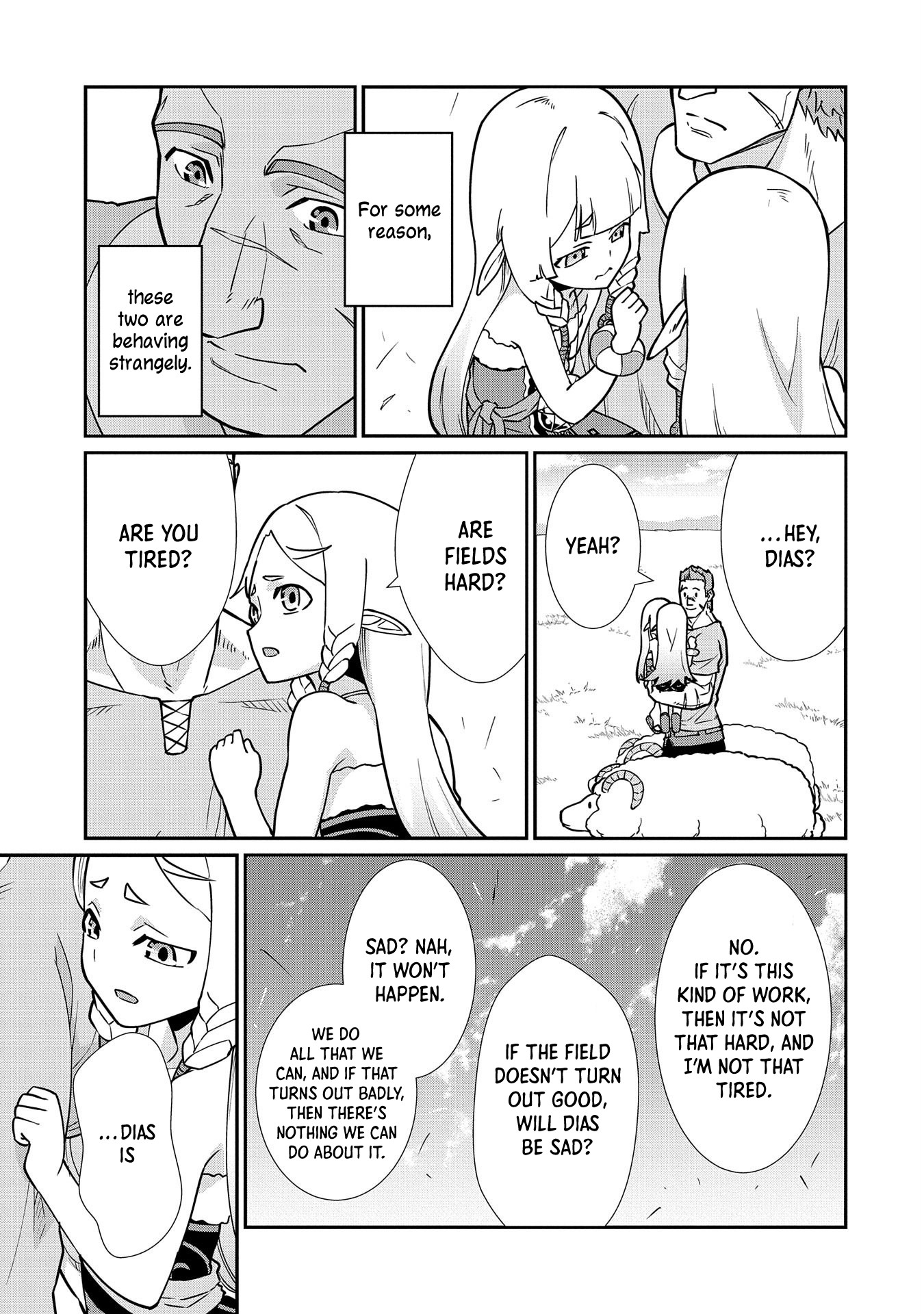 The Population Of The Frontier Owner Starts With 0. "Dias The Blue" And A Blue Horned Girl. chapter 13 page 11