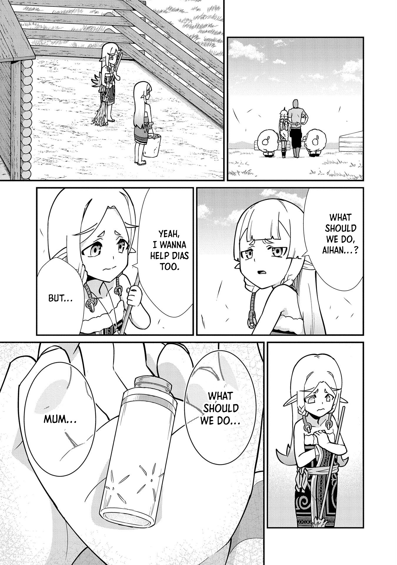 The Population Of The Frontier Owner Starts With 0. "Dias The Blue" And A Blue Horned Girl. chapter 13 page 27