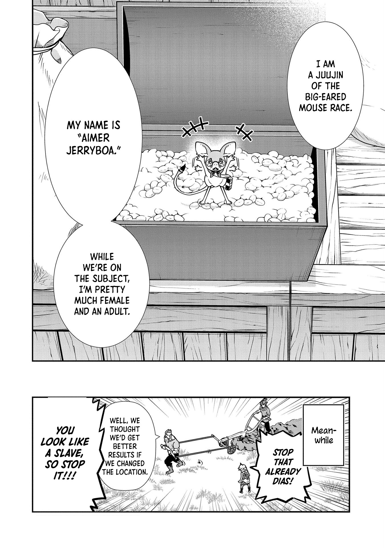 The Population Of The Frontier Owner Starts With 0. "Dias The Blue" And A Blue Horned Girl. chapter 13 page 34