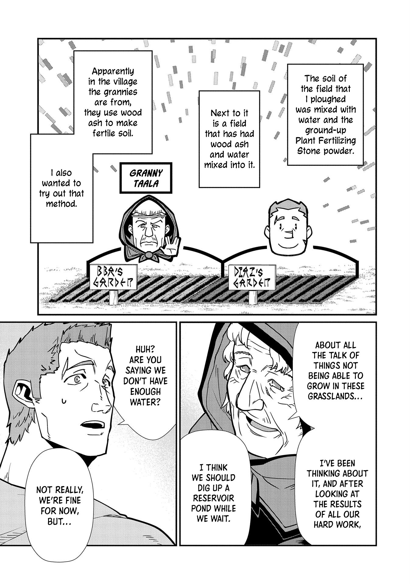 The Population Of The Frontier Owner Starts With 0. "Dias The Blue" And A Blue Horned Girl. chapter 13 page 7