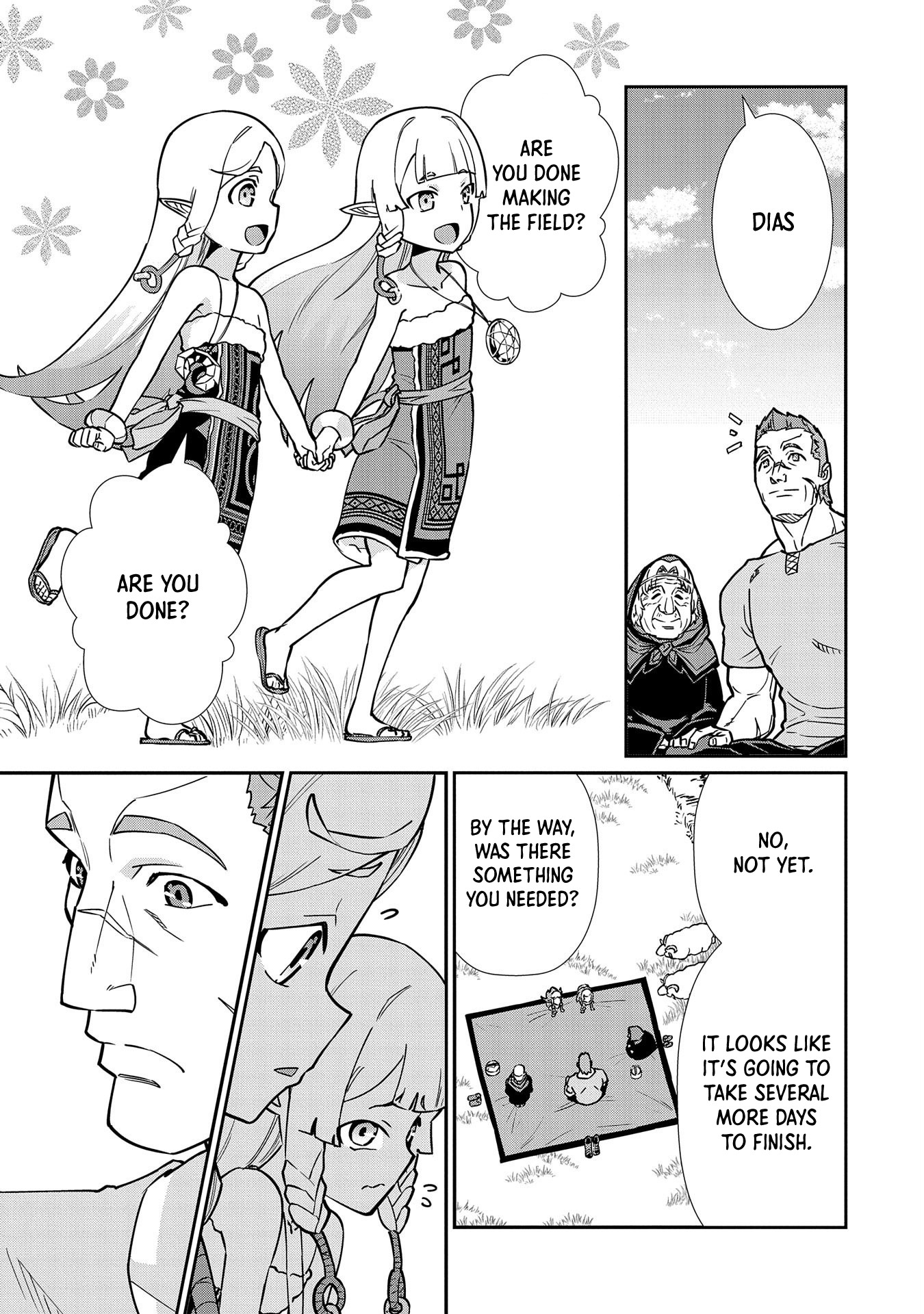 The Population Of The Frontier Owner Starts With 0. "Dias The Blue" And A Blue Horned Girl. chapter 13 page 9