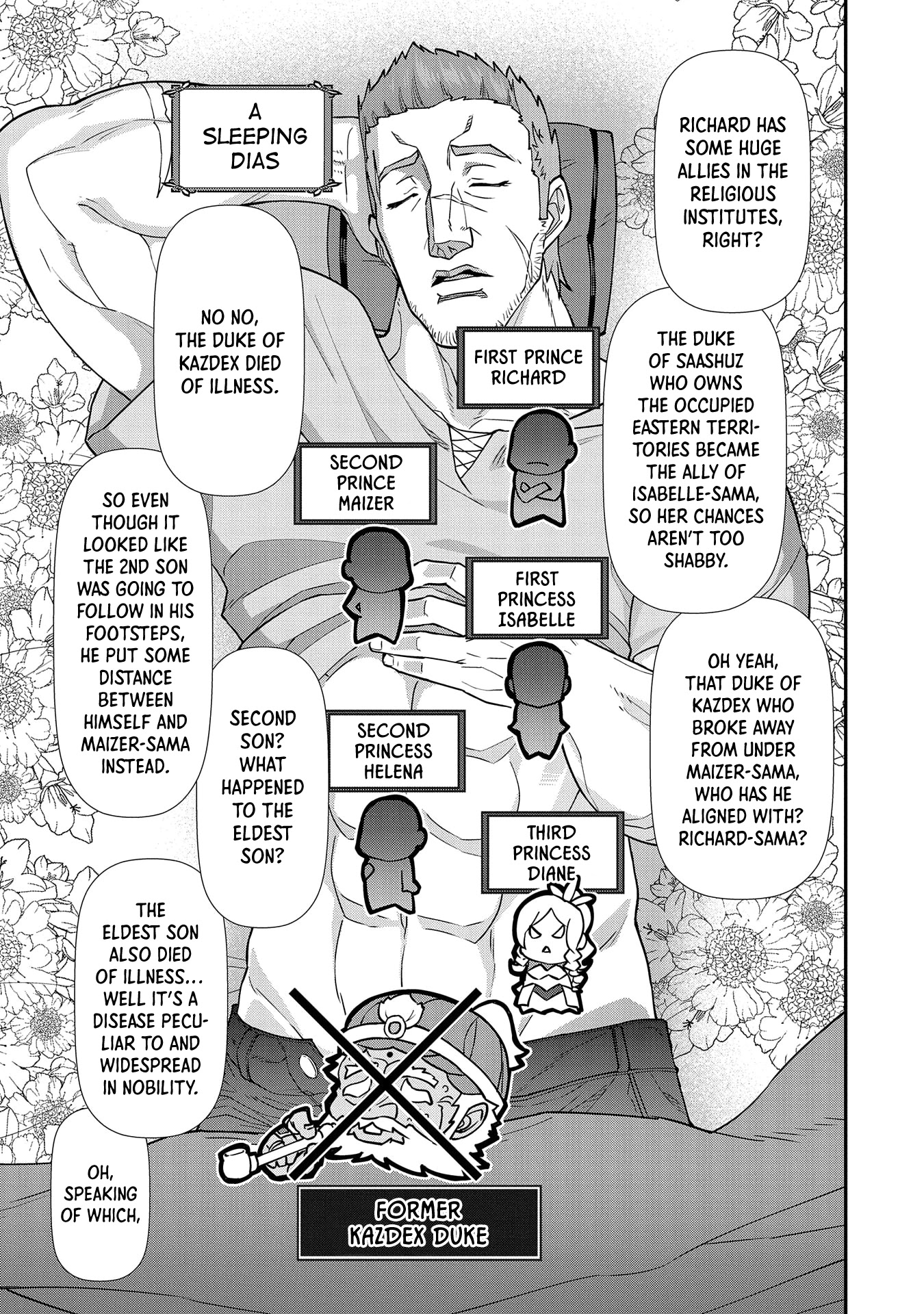 The Population Of The Frontier Owner Starts With 0. "Dias The Blue" And A Blue Horned Girl. chapter 14 page 30