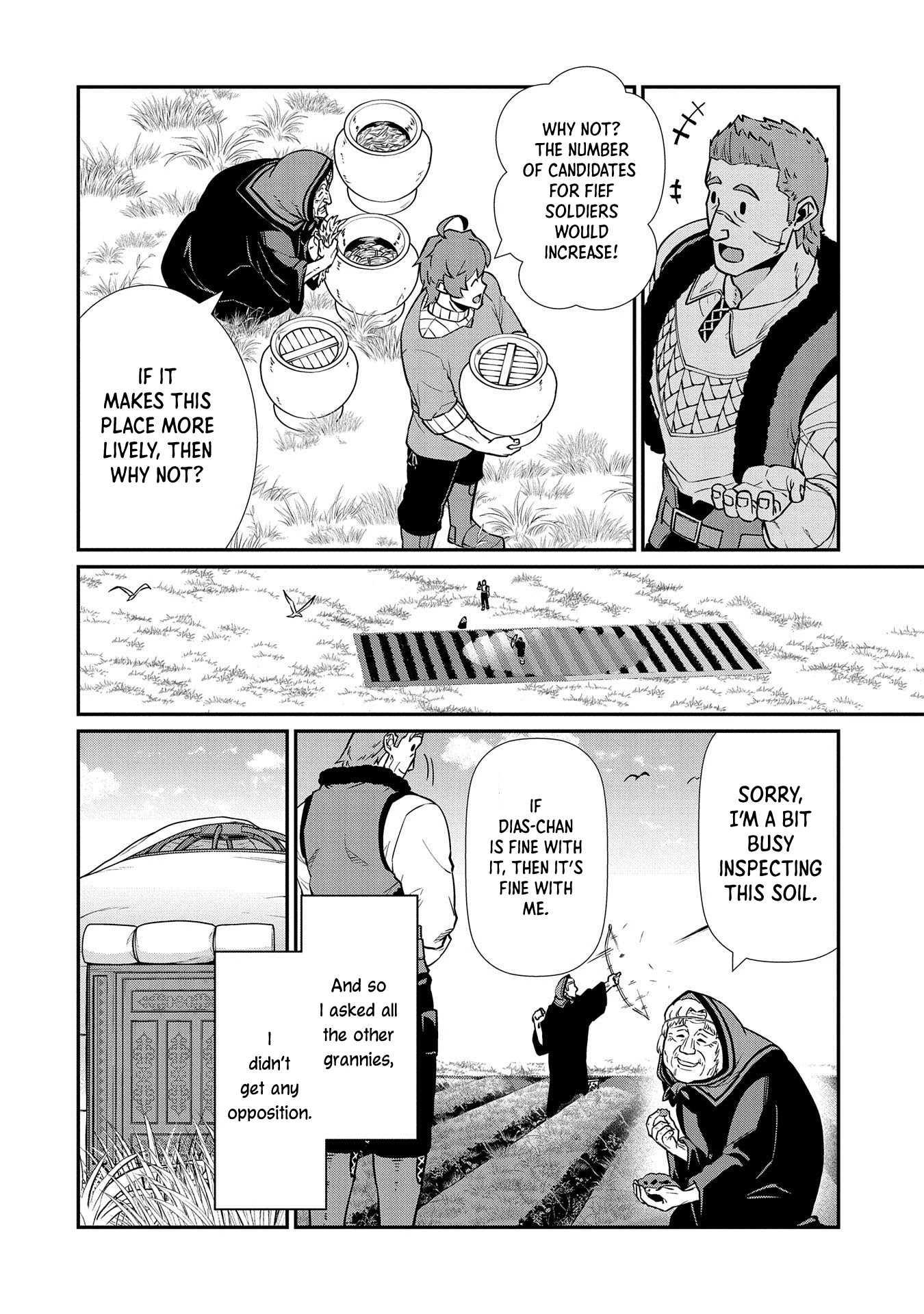 The Population Of The Frontier Owner Starts With 0. "Dias The Blue" And A Blue Horned Girl. chapter 15 page 14