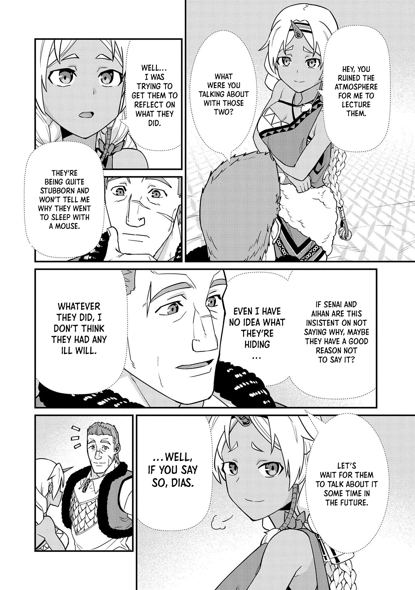 The Population Of The Frontier Owner Starts With 0. "Dias The Blue" And A Blue Horned Girl. chapter 15 page 16