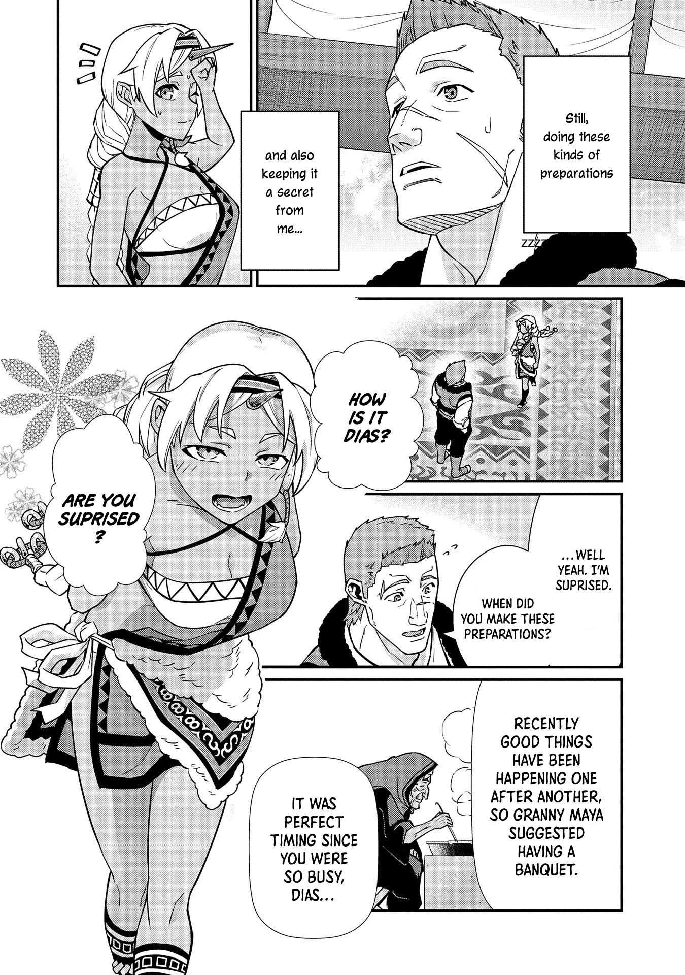 The Population Of The Frontier Owner Starts With 0. "Dias The Blue" And A Blue Horned Girl. chapter 15 page 26