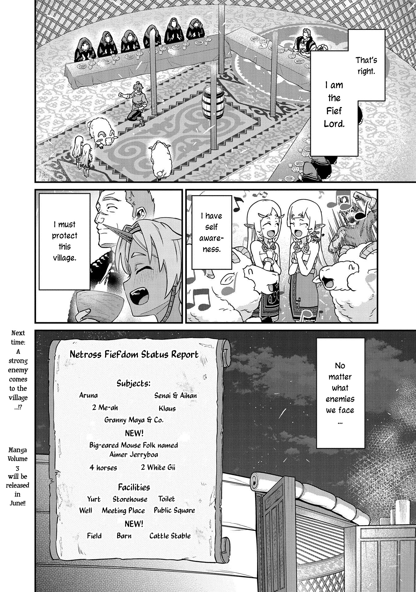 The Population Of The Frontier Owner Starts With 0. "Dias The Blue" And A Blue Horned Girl. chapter 15 page 34