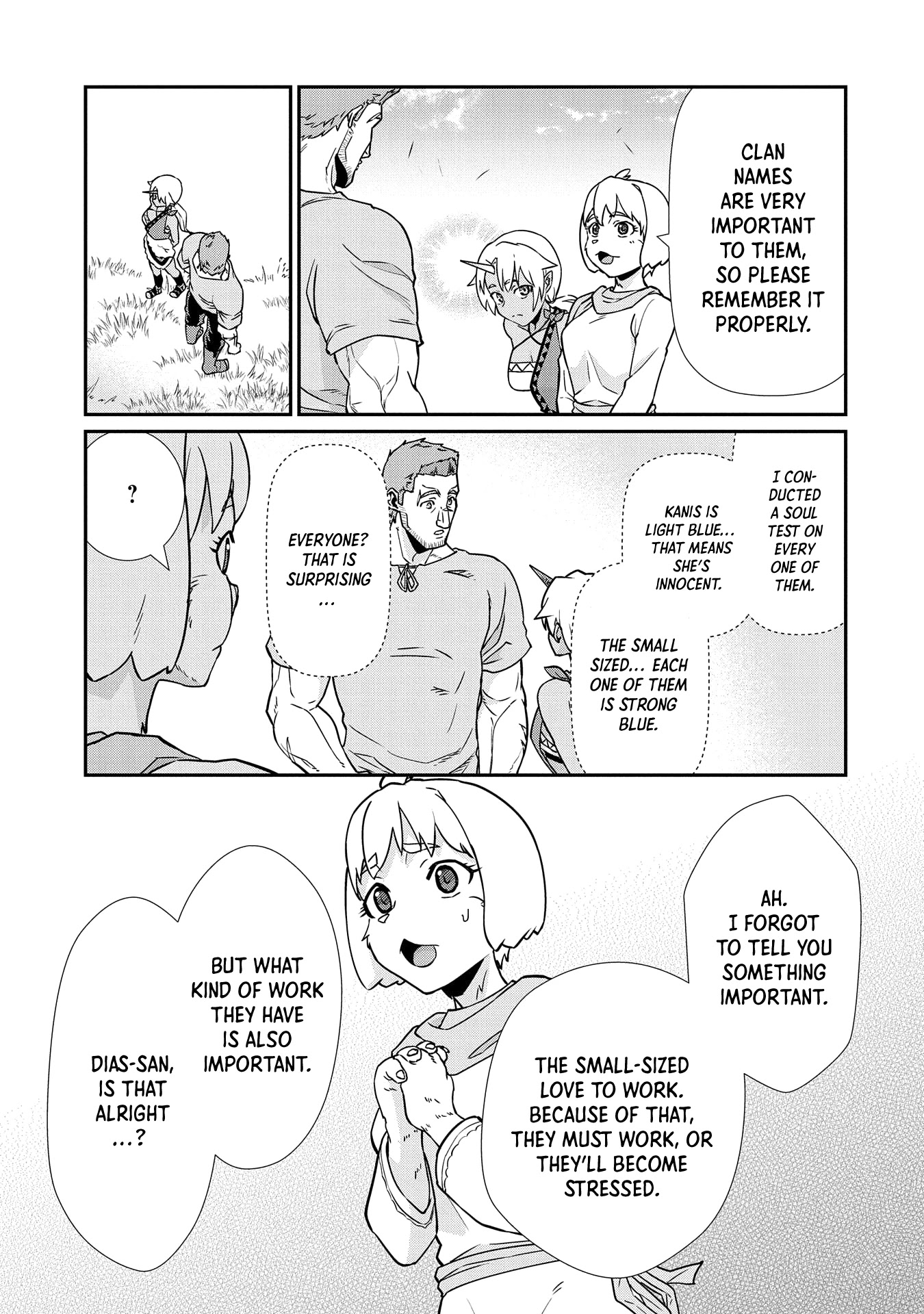 The Population Of The Frontier Owner Starts With 0. "Dias The Blue" And A Blue Horned Girl. chapter 16 page 22