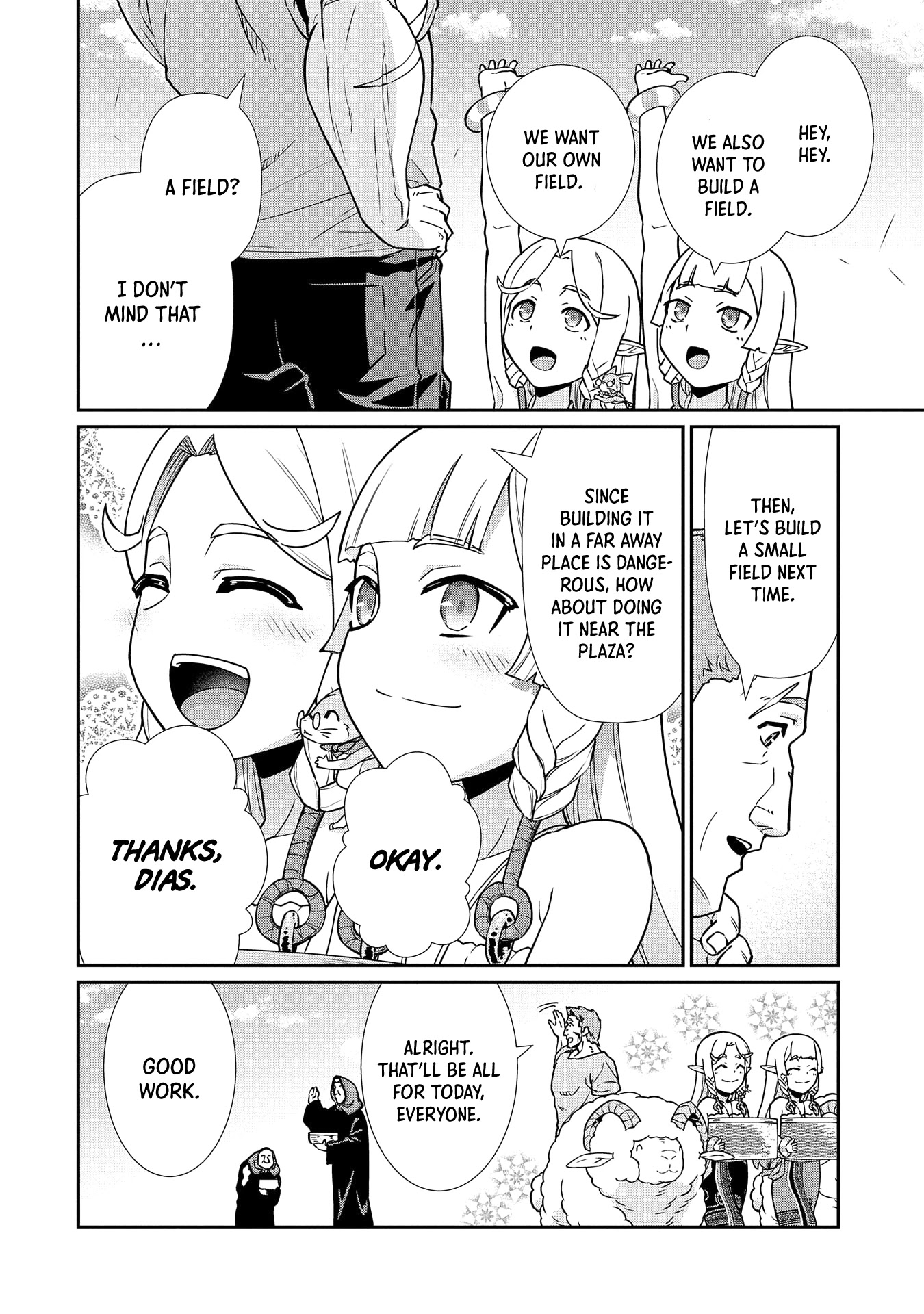 The Population Of The Frontier Owner Starts With 0. "Dias The Blue" And A Blue Horned Girl. chapter 16 page 8