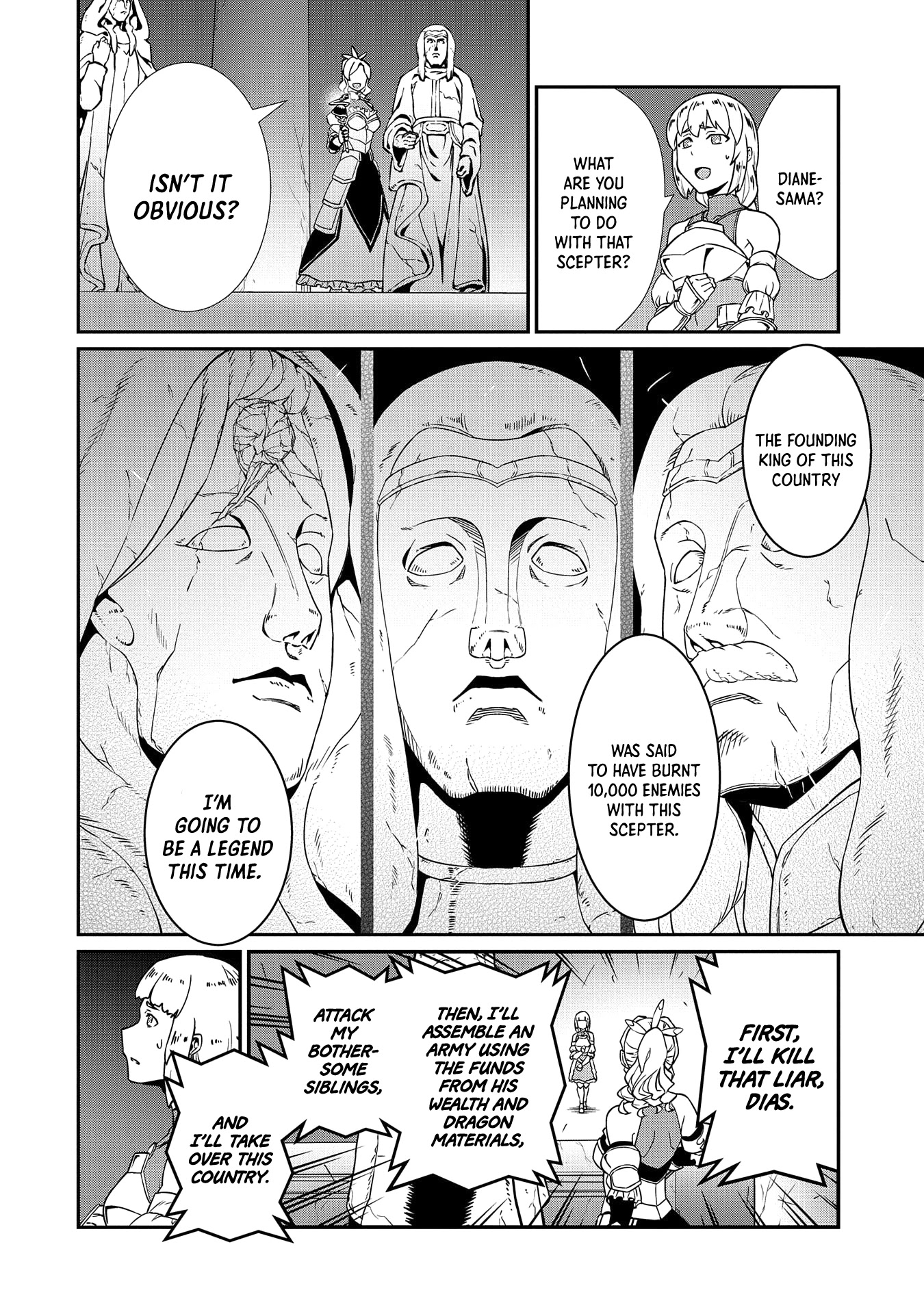 The Population Of The Frontier Owner Starts With 0. "Dias The Blue" And A Blue Horned Girl. chapter 17 page 12