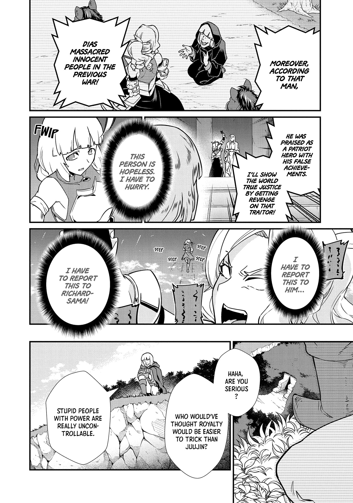 The Population Of The Frontier Owner Starts With 0. "Dias The Blue" And A Blue Horned Girl. chapter 17 page 14