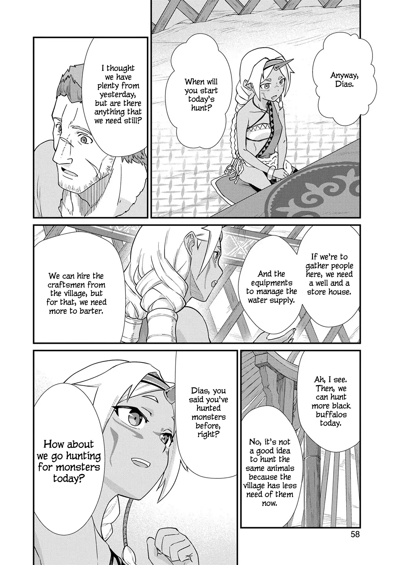 The Population Of The Frontier Owner Starts With 0. "Dias The Blue" And A Blue Horned Girl. chapter 2 page 23