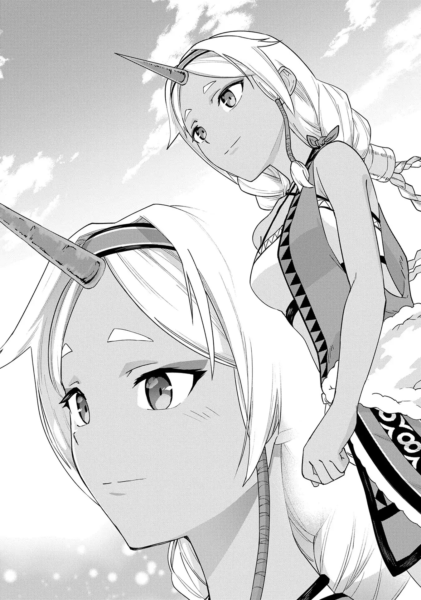 The Population Of The Frontier Owner Starts With 0. "Dias The Blue" And A Blue Horned Girl. chapter 2 page 29