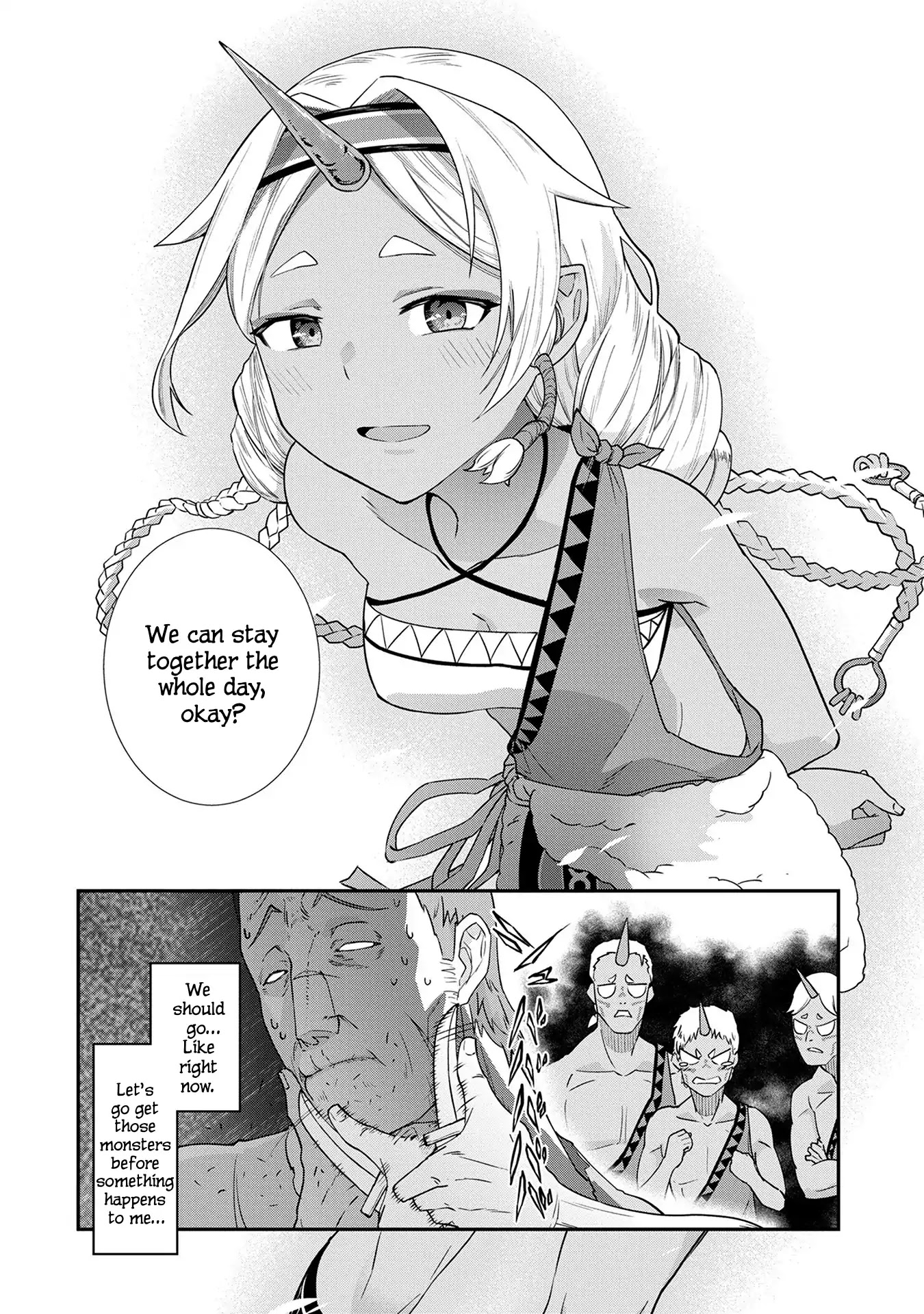 The Population Of The Frontier Owner Starts With 0. "Dias The Blue" And A Blue Horned Girl. chapter 2 page 31