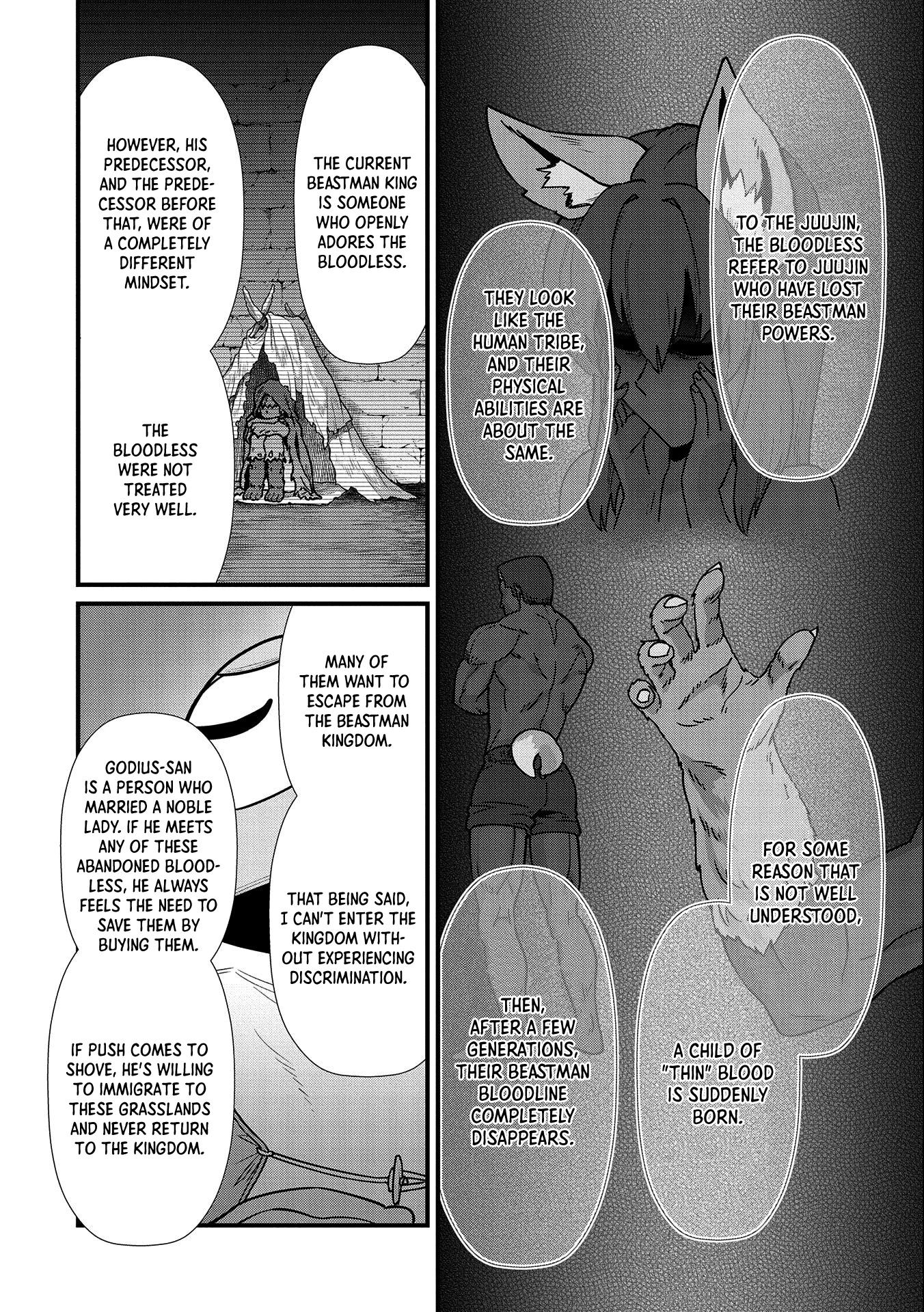 The Population Of The Frontier Owner Starts With 0. "Dias The Blue" And A Blue Horned Girl. chapter 21 page 15