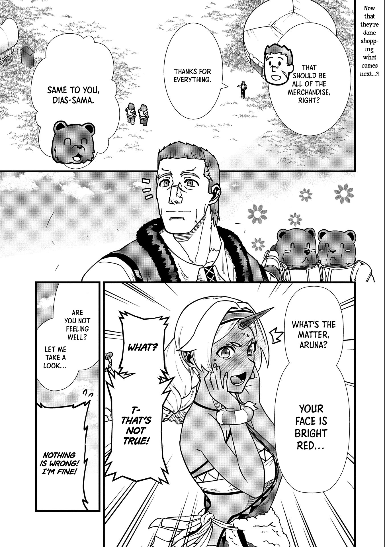 The Population Of The Frontier Owner Starts With 0. "Dias The Blue" And A Blue Horned Girl. chapter 22 page 3