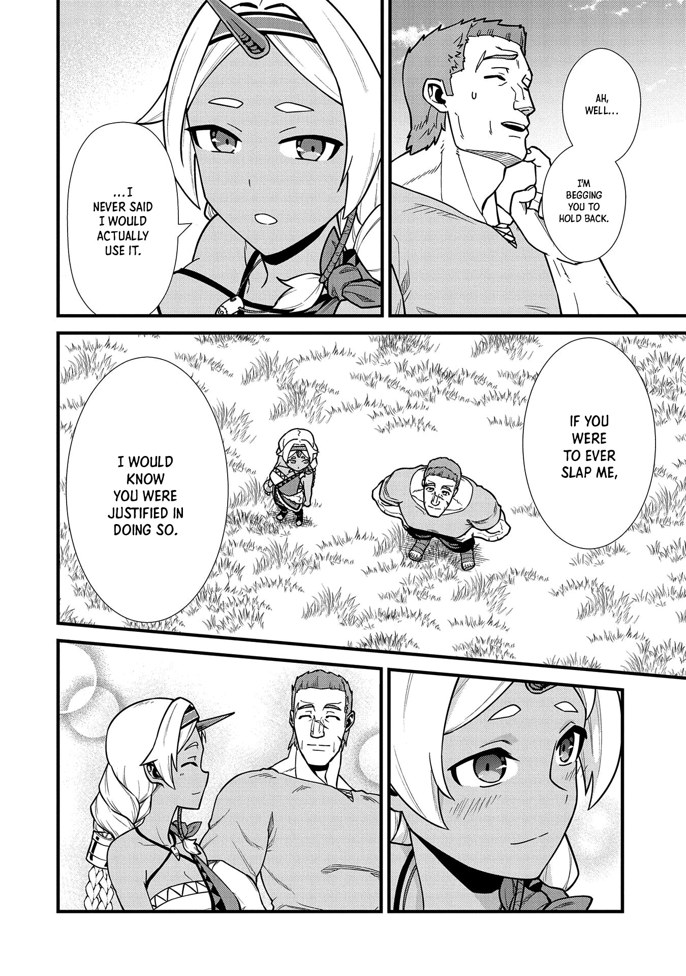 The Population Of The Frontier Owner Starts With 0. "Dias The Blue" And A Blue Horned Girl. chapter 23 page 22