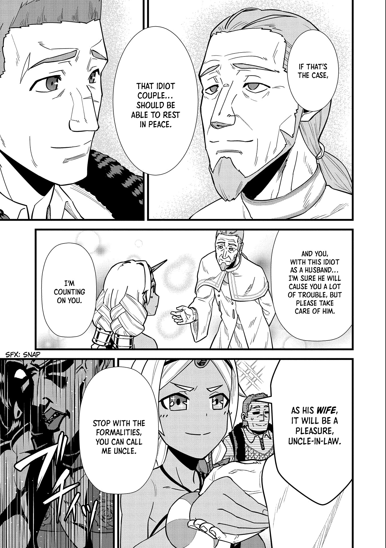 The Population Of The Frontier Owner Starts With 0. "Dias The Blue" And A Blue Horned Girl. chapter 25 page 34