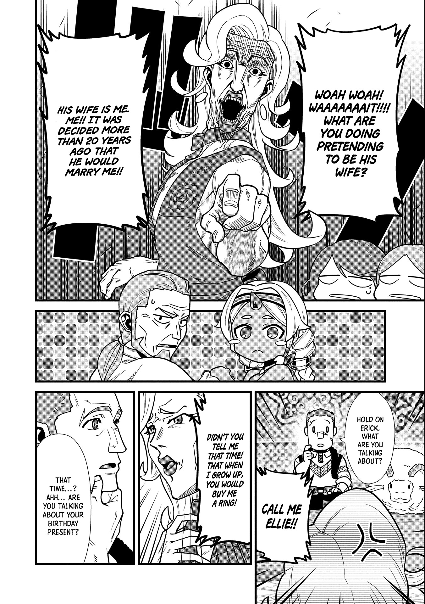The Population Of The Frontier Owner Starts With 0. "Dias The Blue" And A Blue Horned Girl. chapter 25 page 35