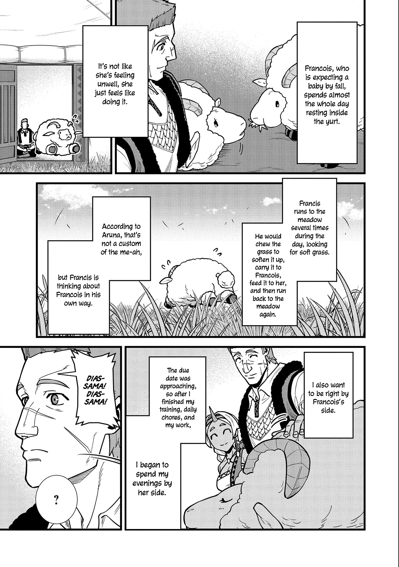 The Population Of The Frontier Owner Starts With 0. "Dias The Blue" And A Blue Horned Girl. chapter 25 page 6