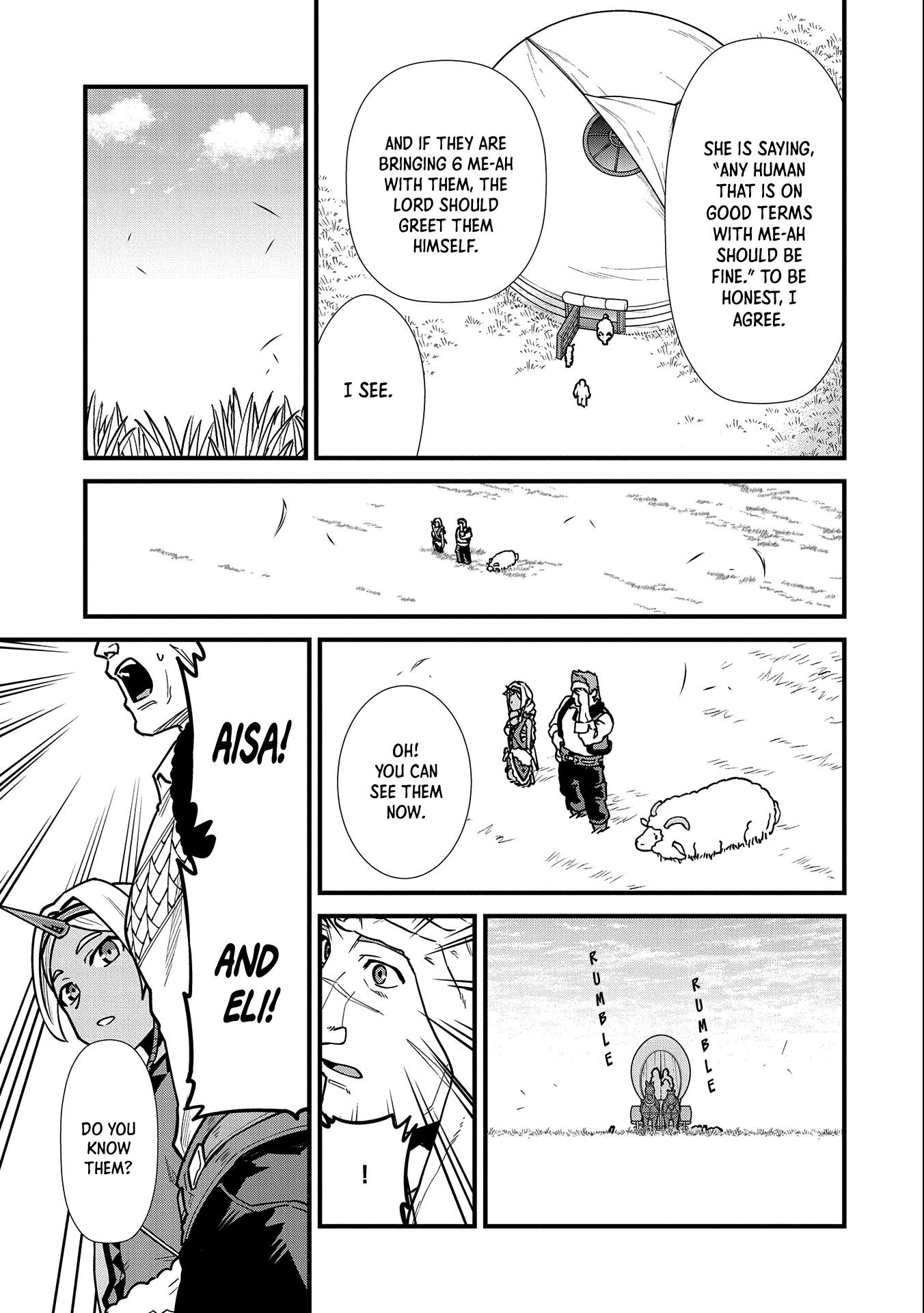 The Population Of The Frontier Owner Starts With 0. "Dias The Blue" And A Blue Horned Girl. chapter 25 page 8