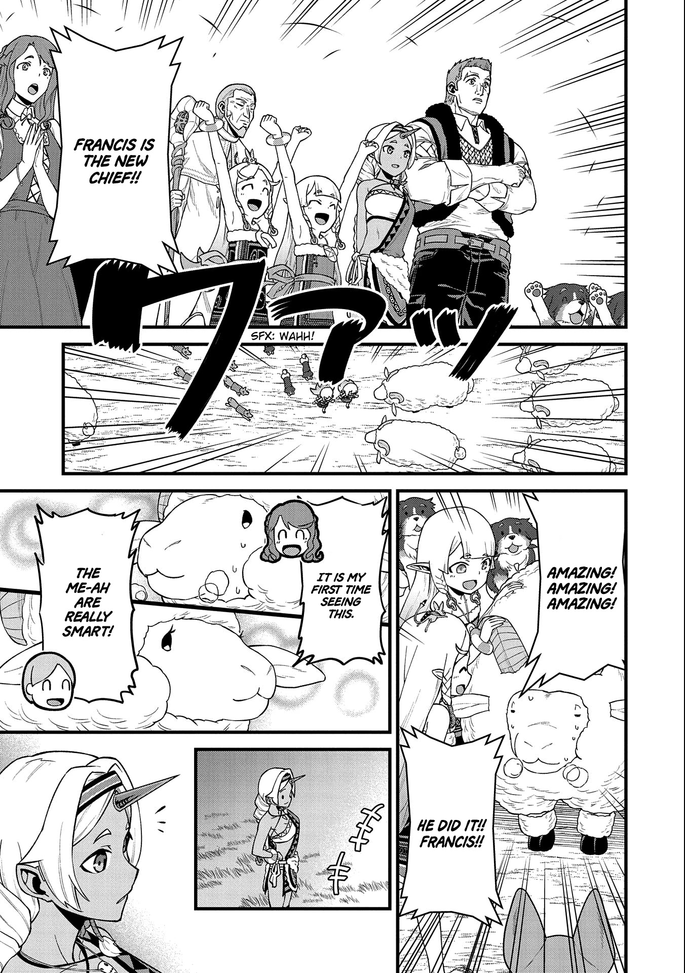 The Population Of The Frontier Owner Starts With 0. "Dias The Blue" And A Blue Horned Girl. chapter 26 page 34