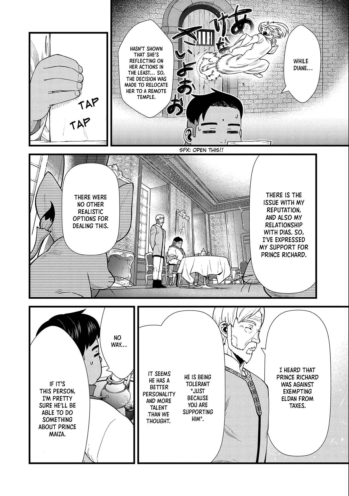 The Population Of The Frontier Owner Starts With 0. "Dias The Blue" And A Blue Horned Girl. chapter 26 page 5