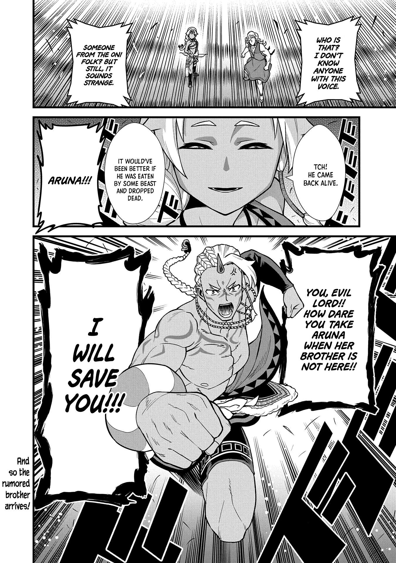 The Population Of The Frontier Owner Starts With 0. "Dias The Blue" And A Blue Horned Girl. chapter 27 page 34