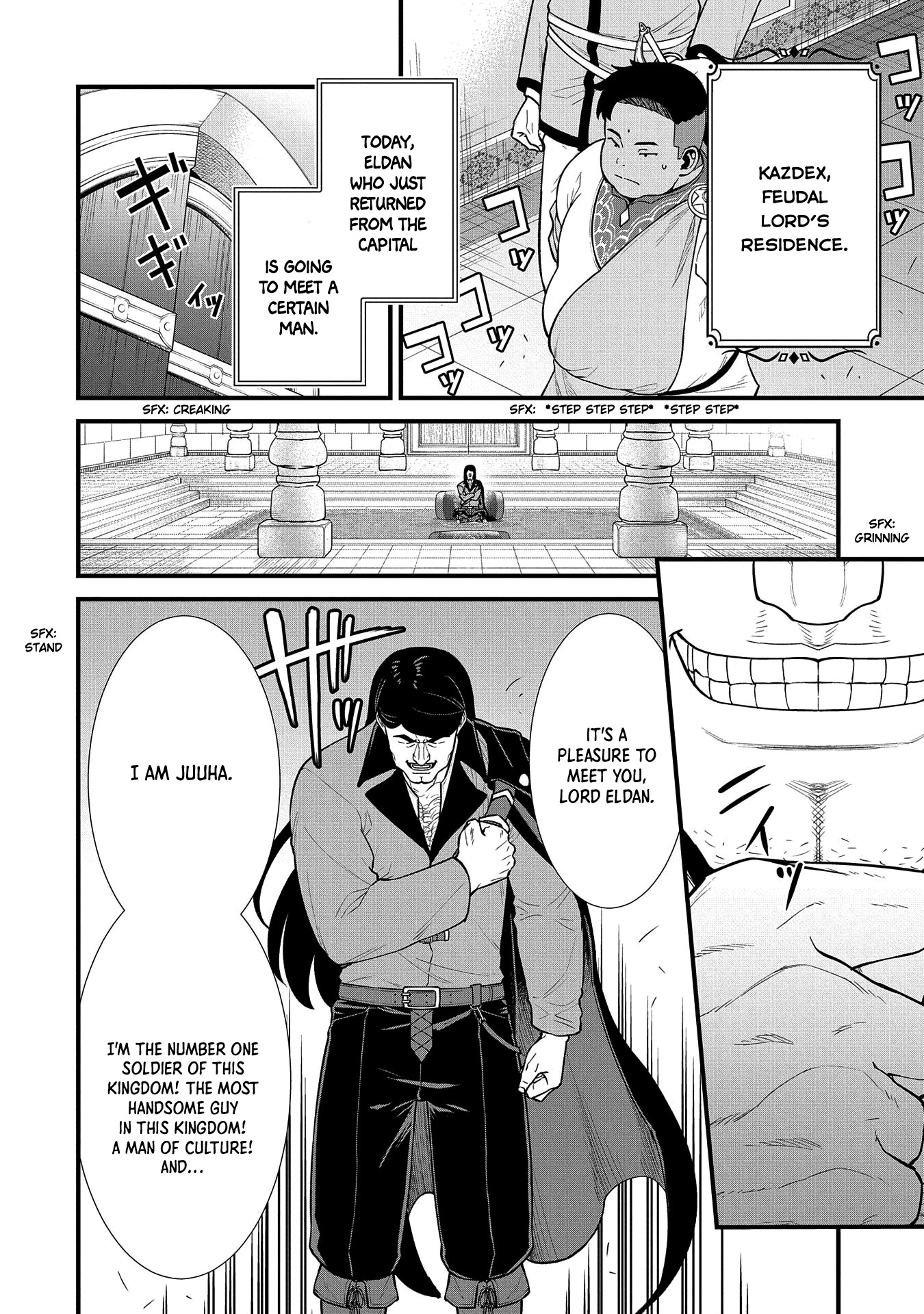 The Population Of The Frontier Owner Starts With 0. "Dias The Blue" And A Blue Horned Girl. chapter 27 page 9