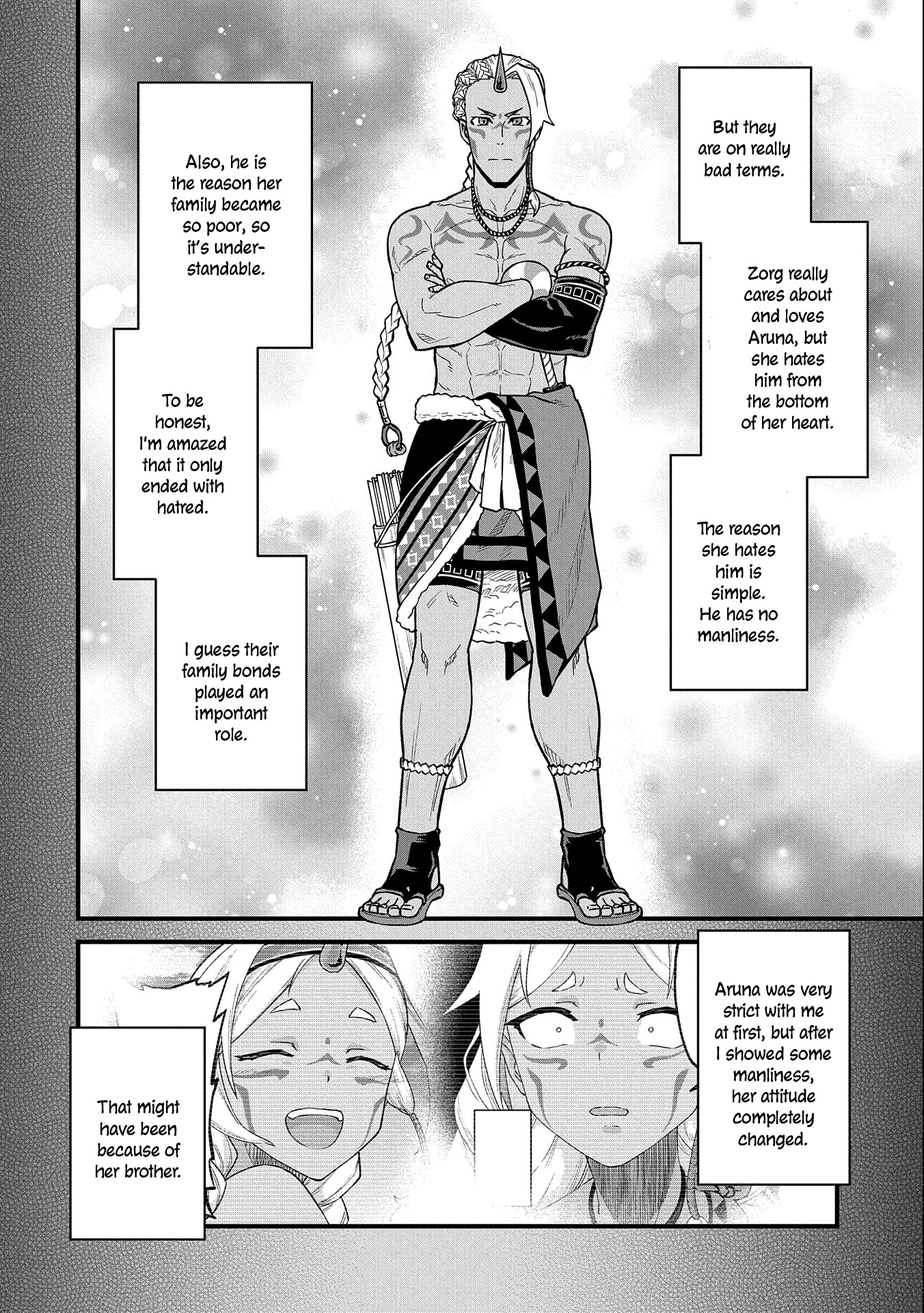 The Population Of The Frontier Owner Starts With 0. "Dias The Blue" And A Blue Horned Girl. chapter 28 page 11