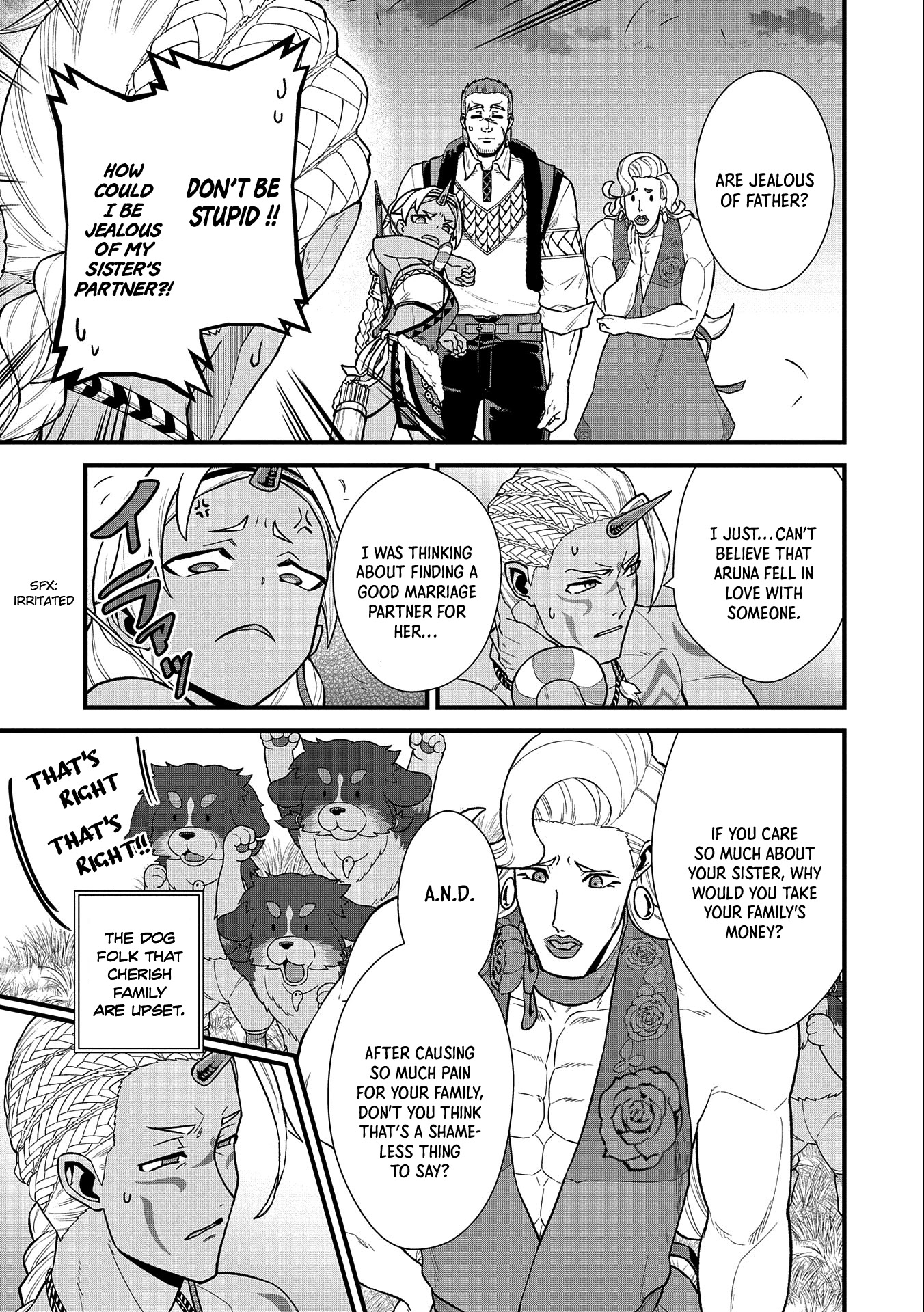 The Population Of The Frontier Owner Starts With 0. "Dias The Blue" And A Blue Horned Girl. chapter 28 page 14