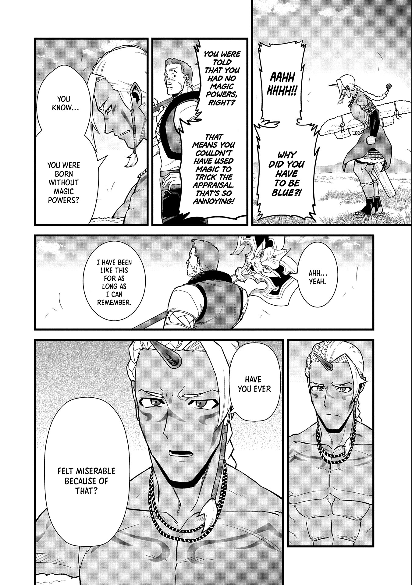 The Population Of The Frontier Owner Starts With 0. "Dias The Blue" And A Blue Horned Girl. chapter 28 page 23