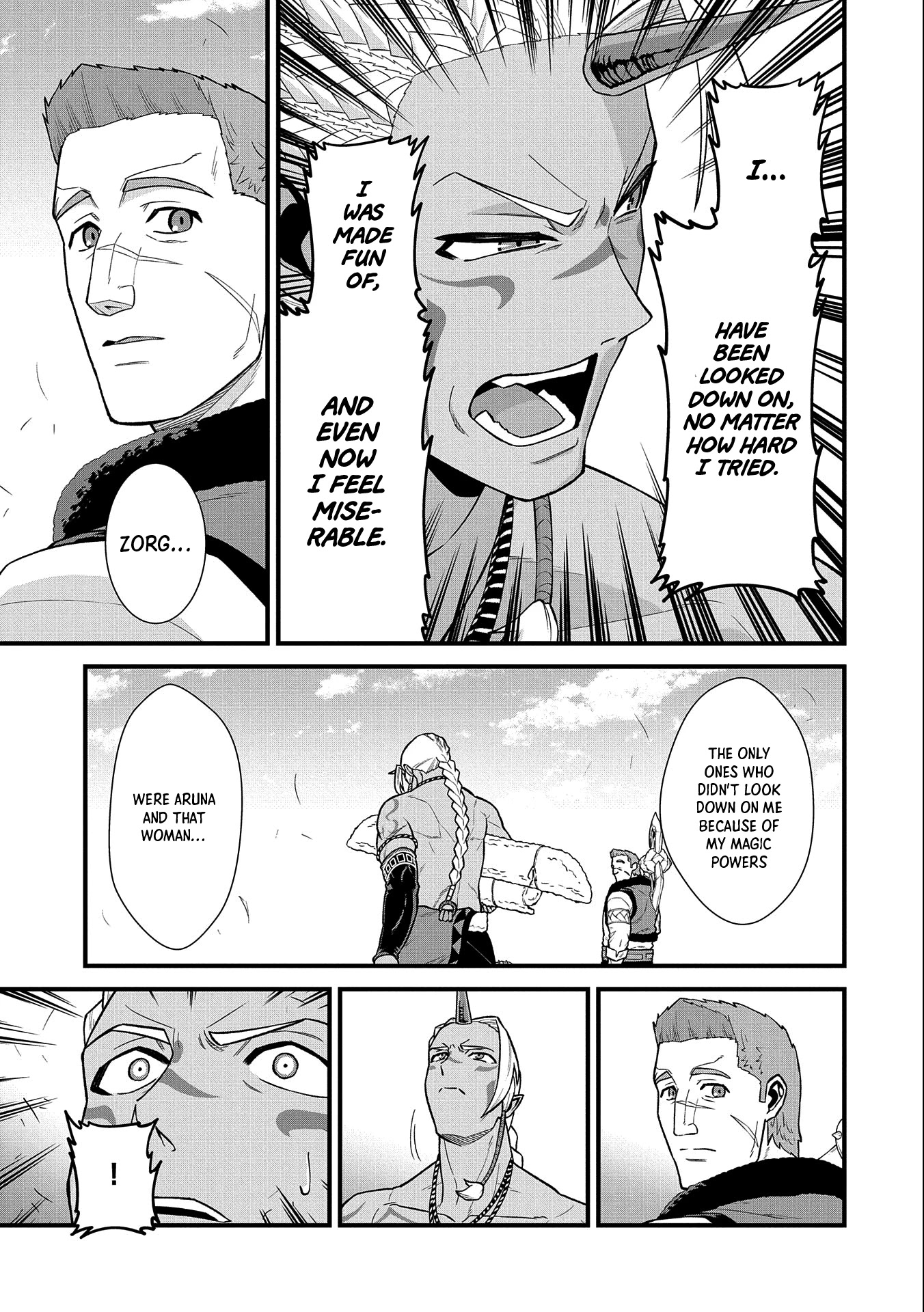 The Population Of The Frontier Owner Starts With 0. "Dias The Blue" And A Blue Horned Girl. chapter 28 page 26