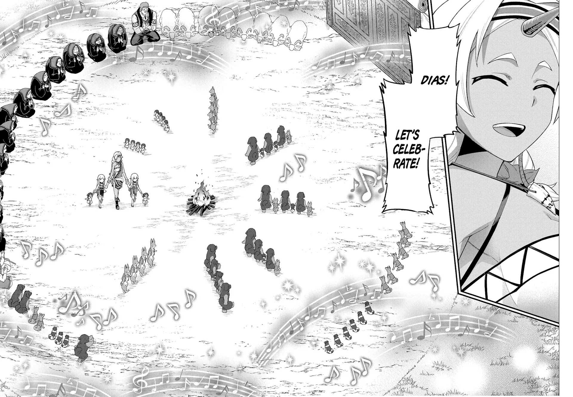 The Population Of The Frontier Owner Starts With 0. "Dias The Blue" And A Blue Horned Girl. chapter 29 page 25