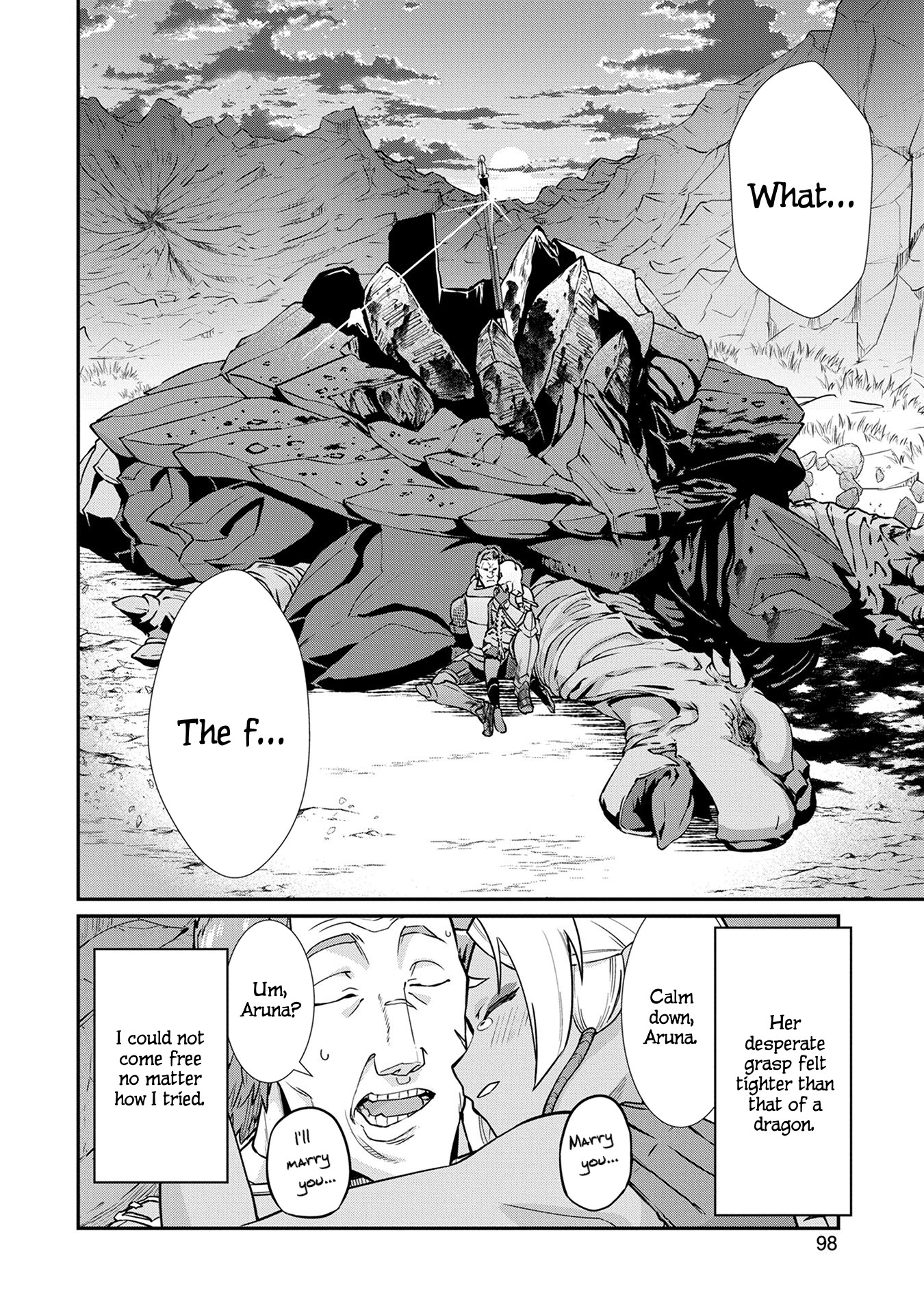 The Population Of The Frontier Owner Starts With 0. "Dias The Blue" And A Blue Horned Girl. chapter 3 page 31