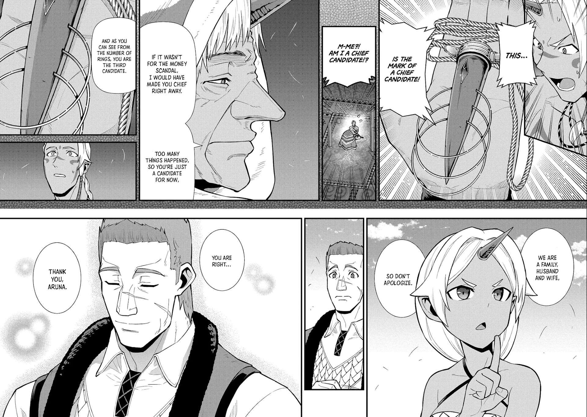 The Population Of The Frontier Owner Starts With 0. "Dias The Blue" And A Blue Horned Girl. chapter 30 page 18