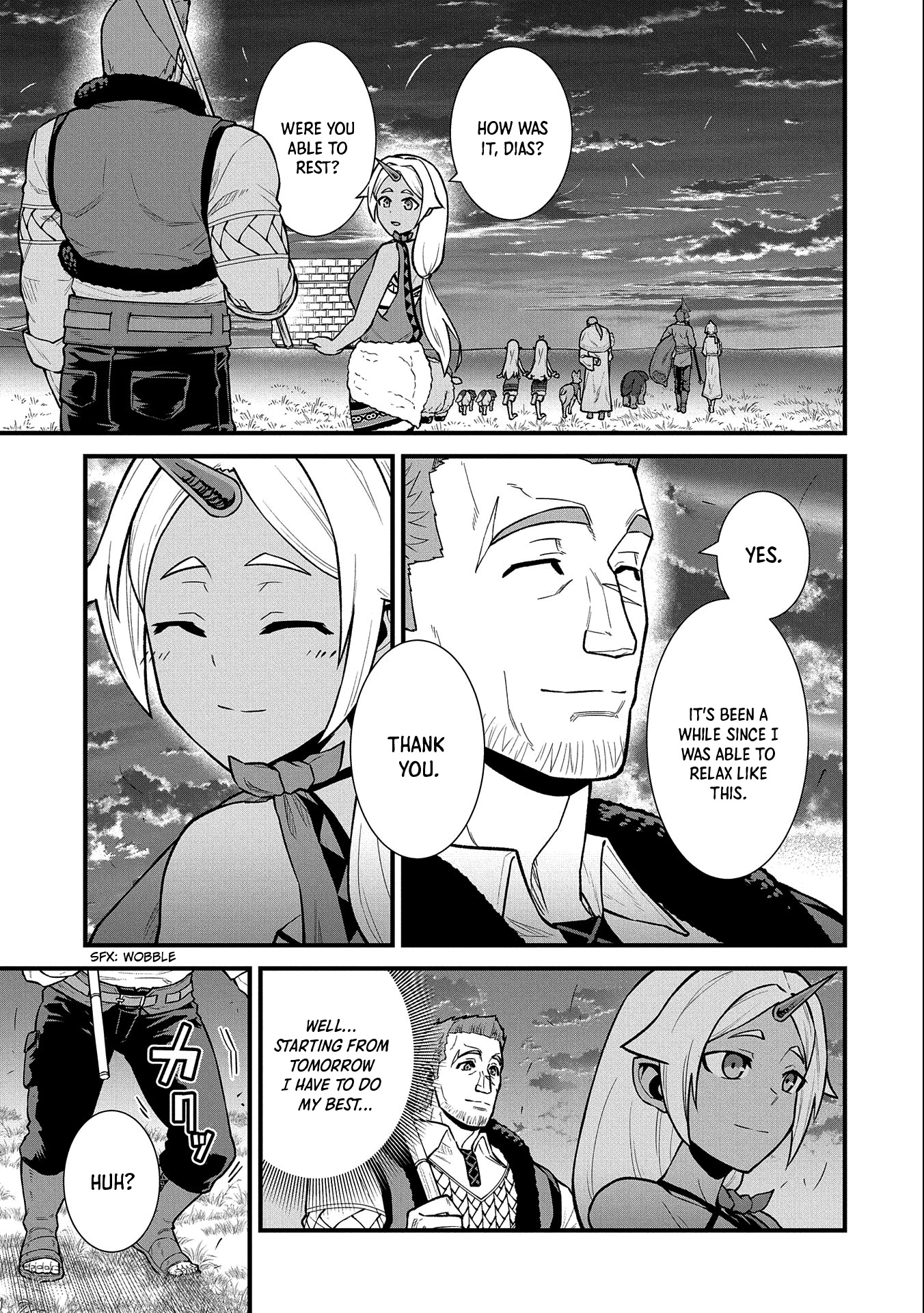The Population Of The Frontier Owner Starts With 0. "Dias The Blue" And A Blue Horned Girl. chapter 30 page 21
