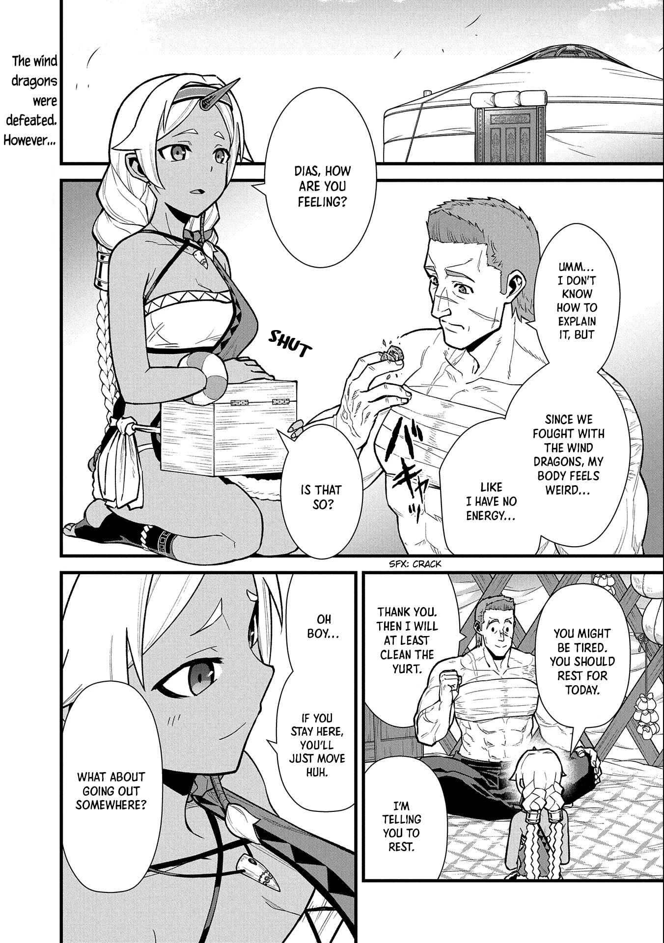The Population Of The Frontier Owner Starts With 0. "Dias The Blue" And A Blue Horned Girl. chapter 30 page 5
