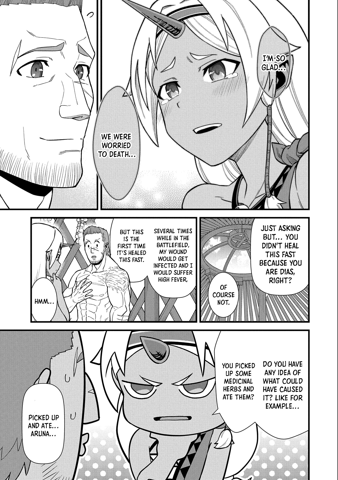 The Population Of The Frontier Owner Starts With 0. "Dias The Blue" And A Blue Horned Girl. chapter 31 page 12