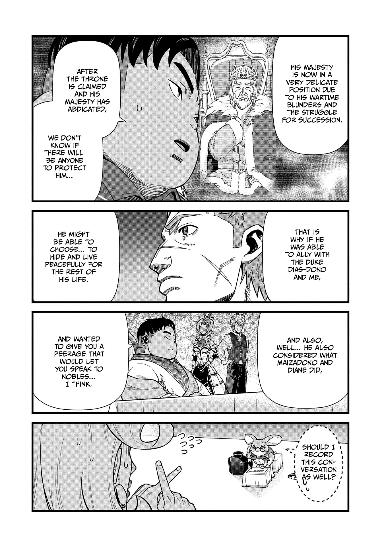 The Population Of The Frontier Owner Starts With 0. "Dias The Blue" And A Blue Horned Girl. chapter 32 page 21