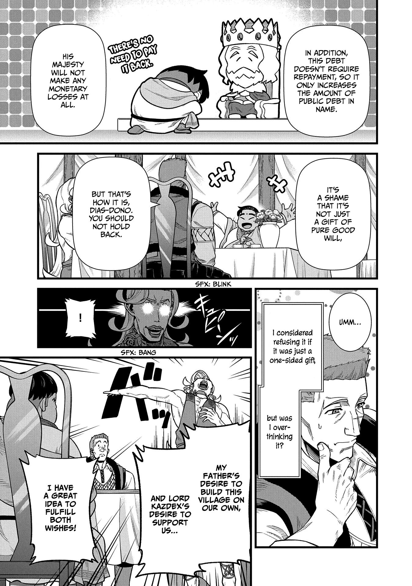 The Population Of The Frontier Owner Starts With 0. "Dias The Blue" And A Blue Horned Girl. chapter 32 page 28