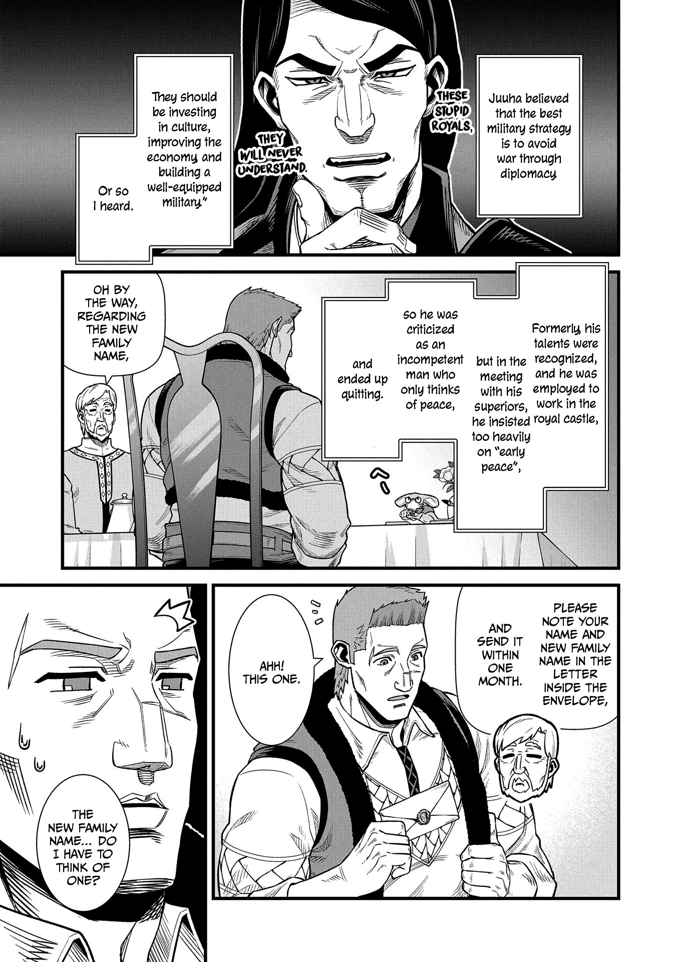 The Population Of The Frontier Owner Starts With 0. "Dias The Blue" And A Blue Horned Girl. chapter 32 page 34